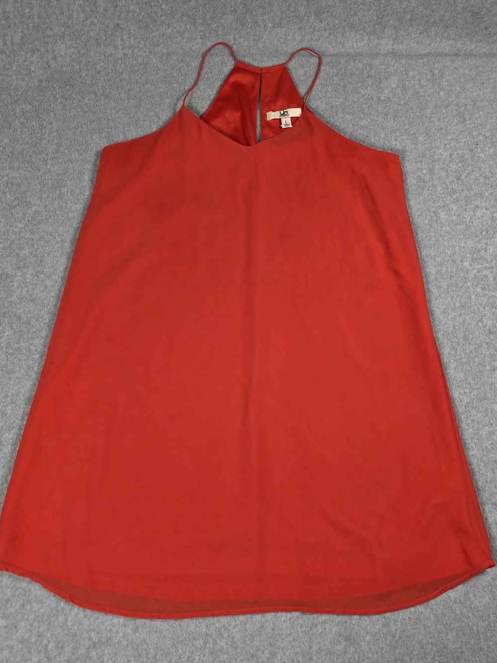 Orange Halter Neck Women's Top